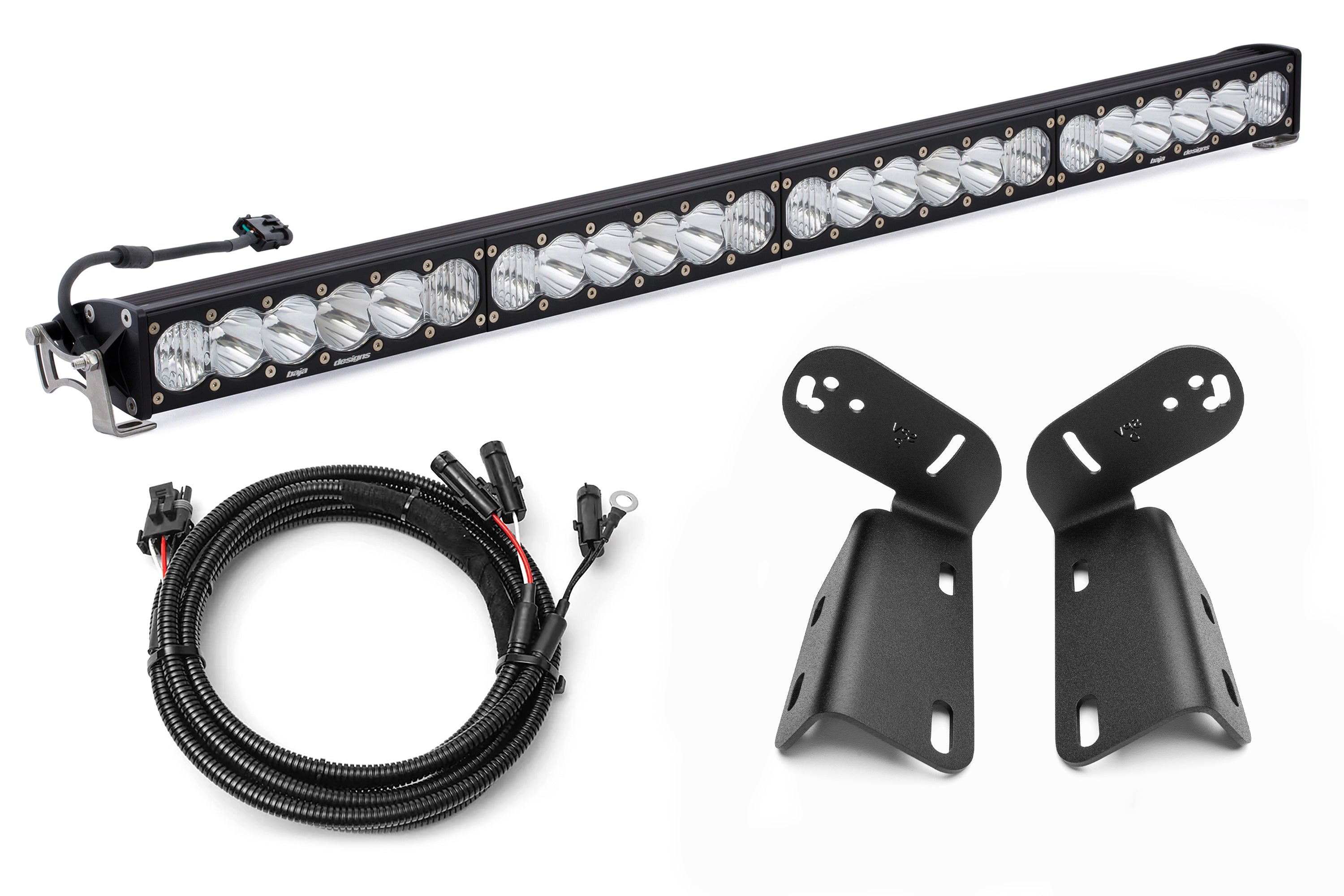 2024+ Gen 3 Ford Raptor MODULAR BUMPER Baja Designs S8 or ONX6 40 inch Bumper Light Bar Kit by SPV Parts