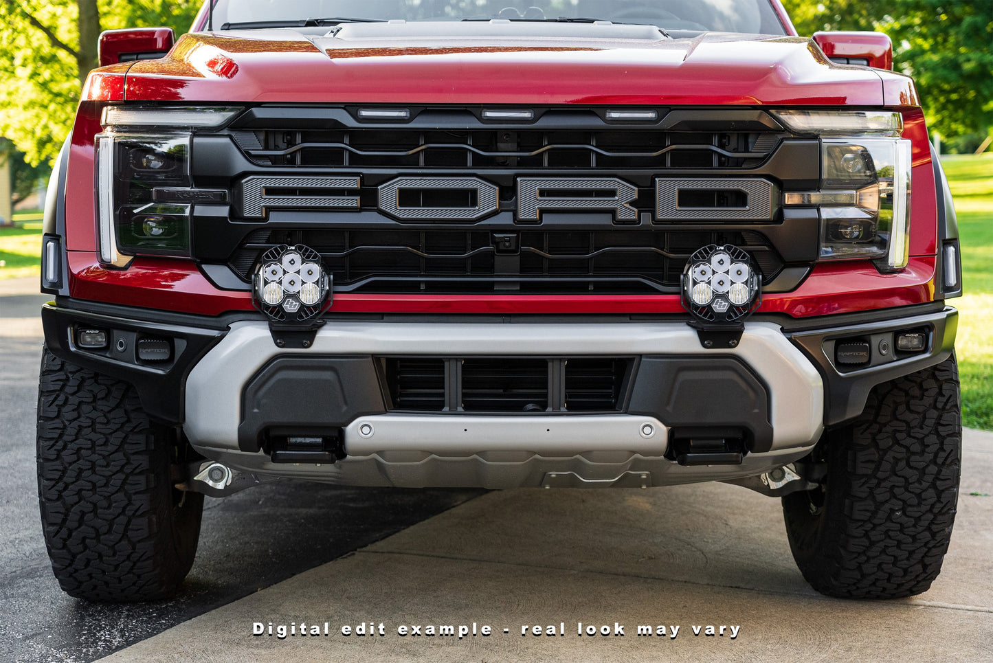 2024+ Gen 3 Ford Raptor (& Tremor) MODULAR Bumper POST MOUNT Light Kits for ONE Pair of Large Lights by SPV Parts
