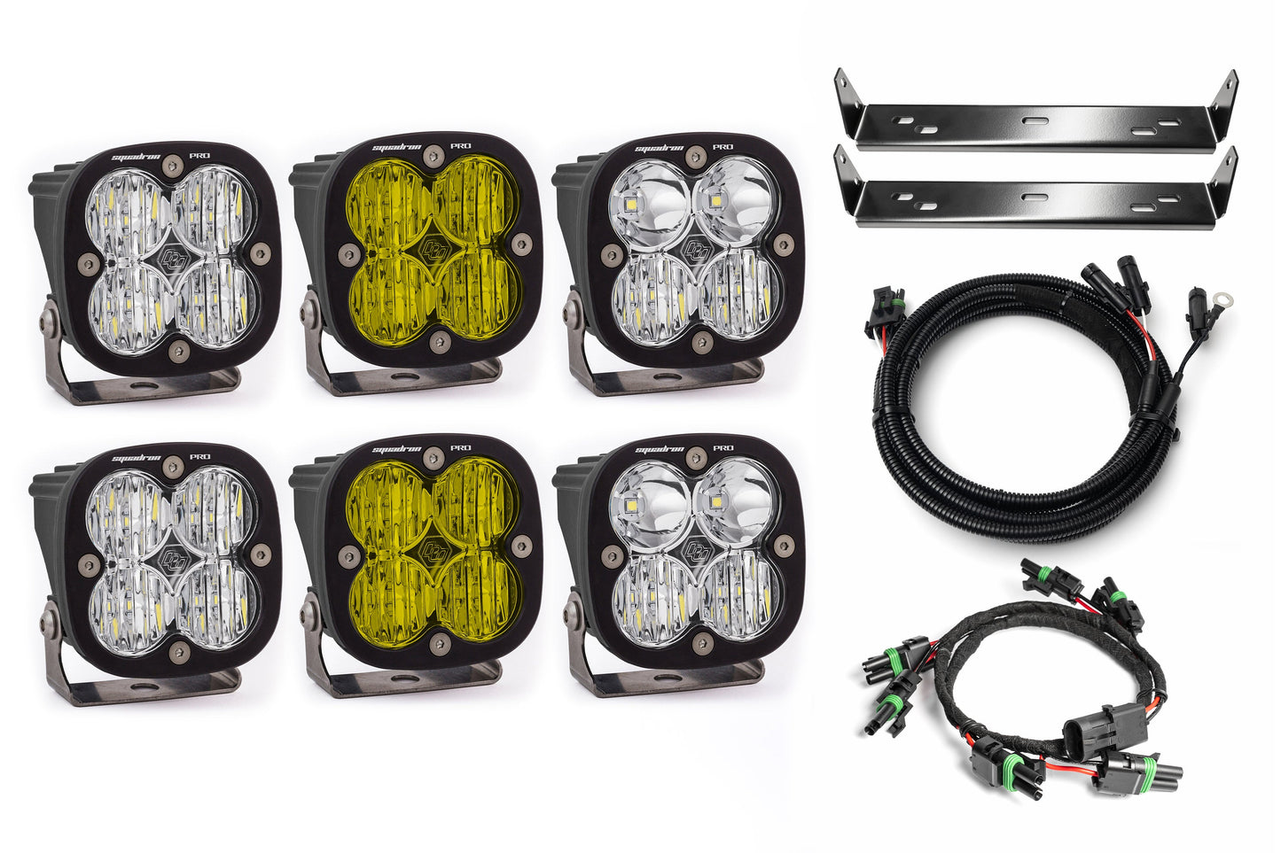 SPV Customizable - Baja Designs Squadron Sport & Pro Behind Grille Light Kit fit 21-On Ford Raptor