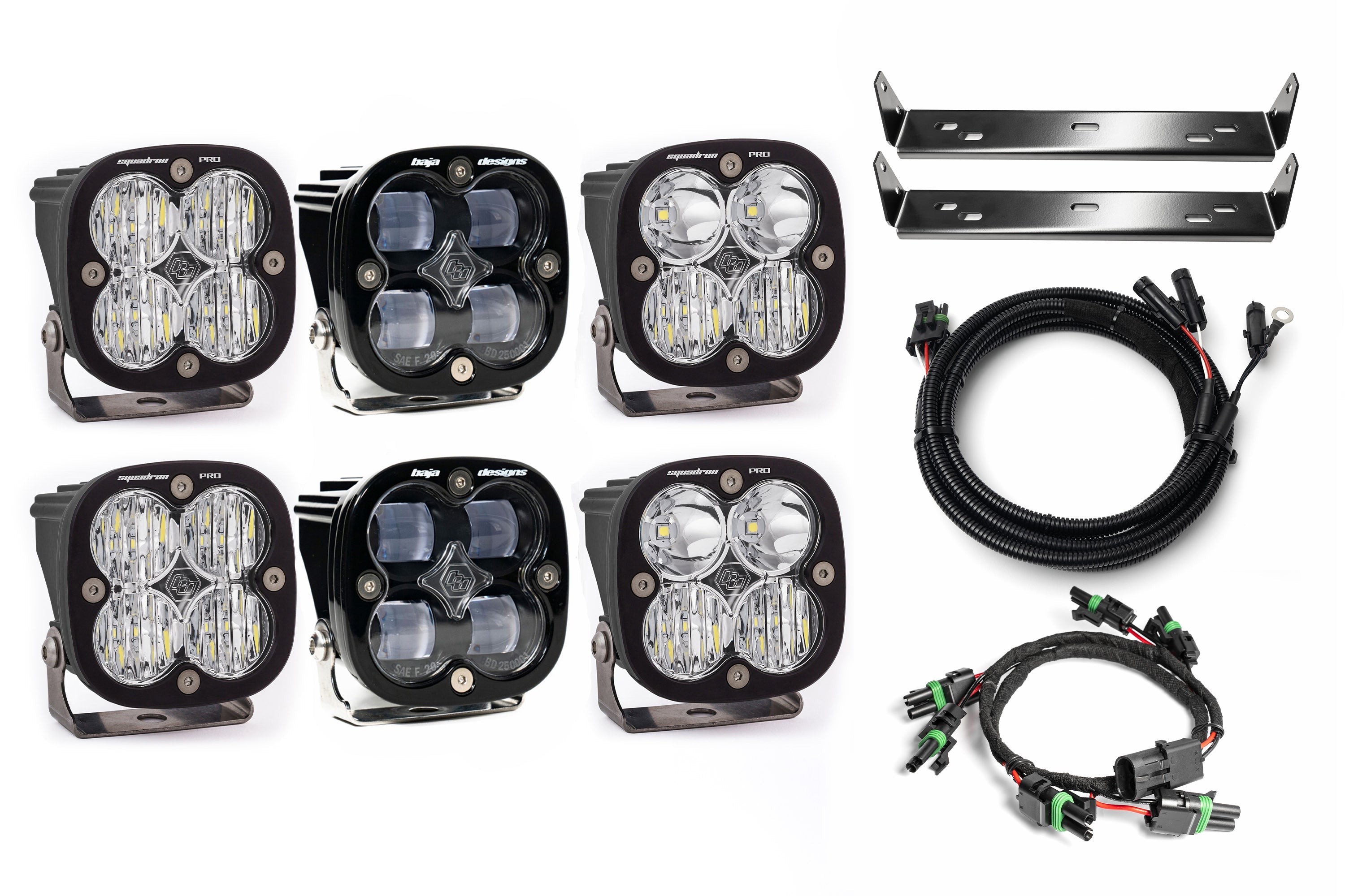 SPV Customizable - Baja Designs Squadron Sport & Pro Behind Grille Light Kit fit 21-On Ford Raptor