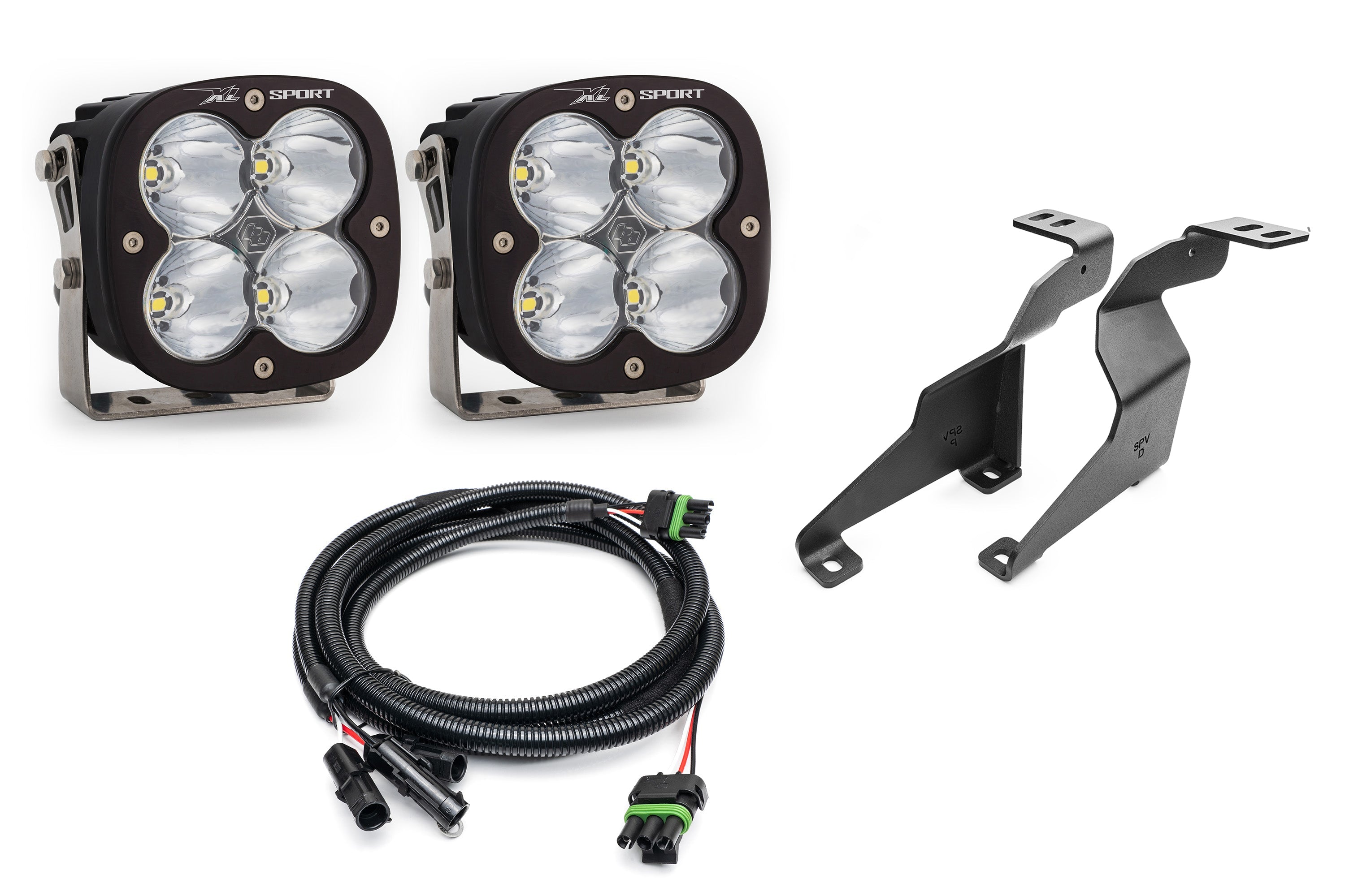 SPV Parts XL Series Baja Designs -  A - Pillar (Ditch) Light Kit for Ford 2021+ F-150 Raptor
