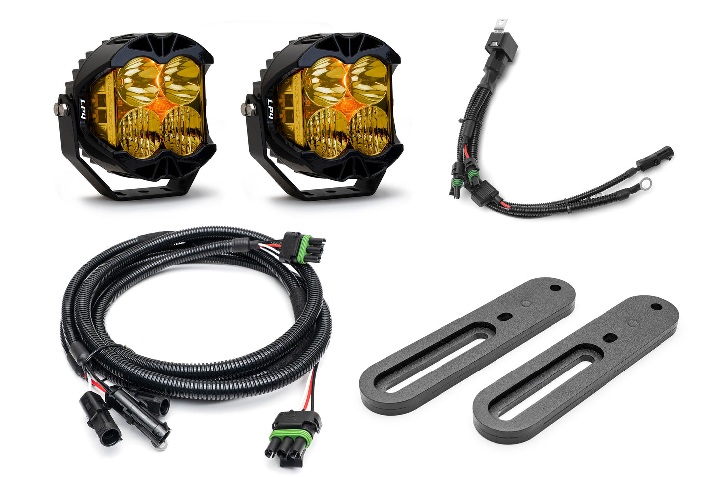 SPV Parts 2021-2025 Ford BRONCO (Including Everglades) Modular A-Pillar Light Kit with Baja Designs LP4's
