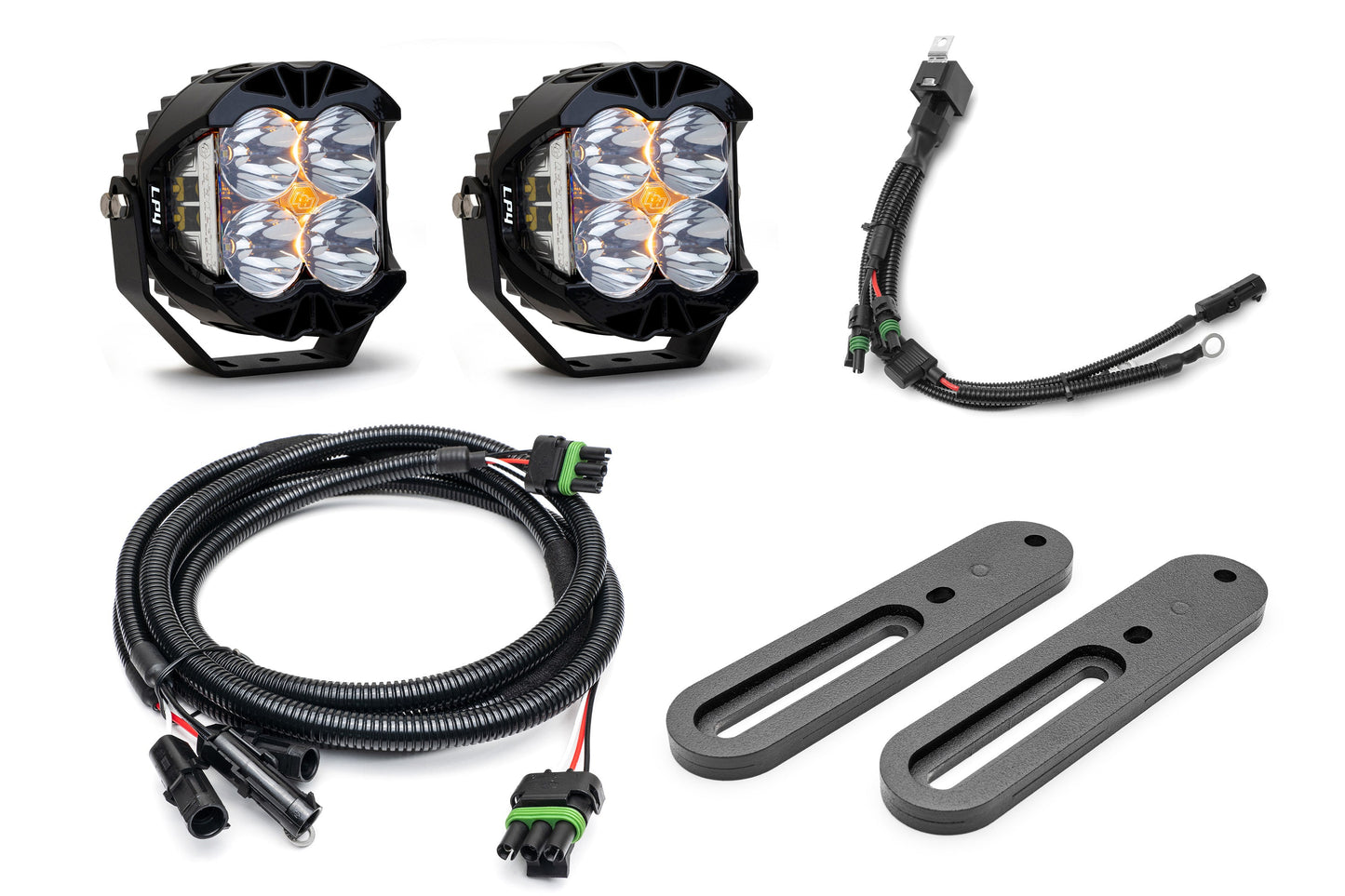 SPV Parts 2021-2025 Ford BRONCO (Including Everglades) Modular A-Pillar Light Kit with Baja Designs LP4's