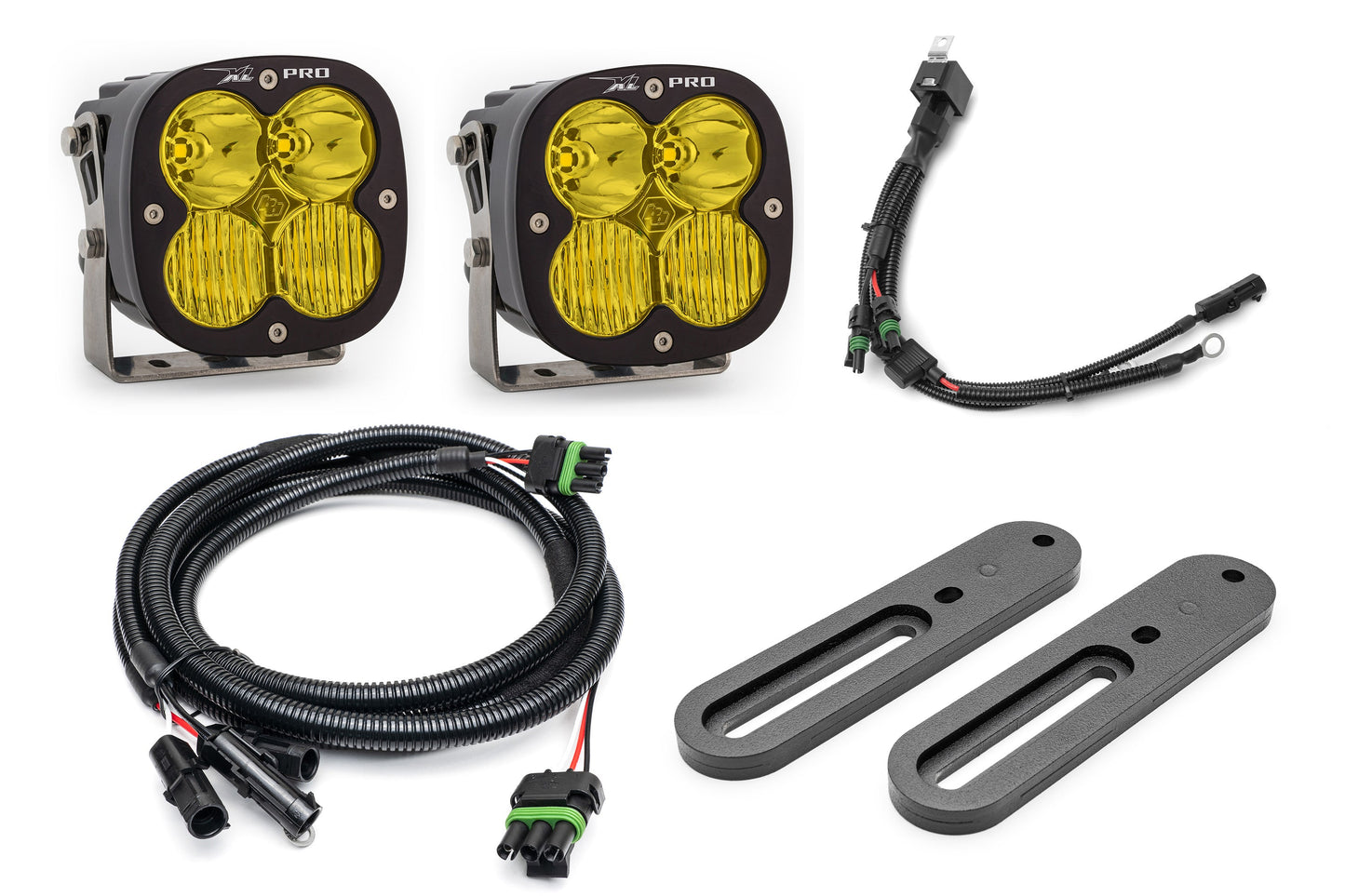 SPV Parts 2021-2025 Ford BRONCO Modular A-Pillar Light Kit with Baja Designs Squadron XL & XL80's