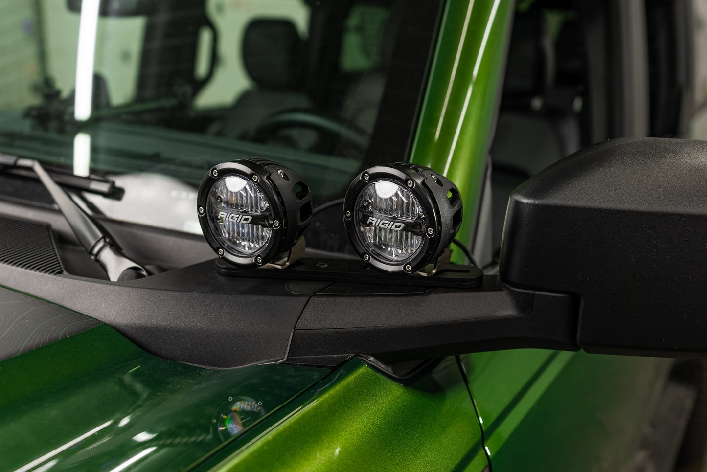 SPV Parts 2021-2025 Ford Bronco Slotted A-Pillar/Ditch Light - & Accessory Modular Mounting Brackets (All Trims Including Everglades)