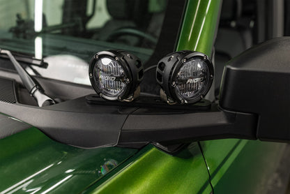 SPV Parts 2021-2025 Ford Bronco Slotted A-Pillar/Ditch Light - & Accessory Modular Mounting Brackets (All Trims Including Everglades)