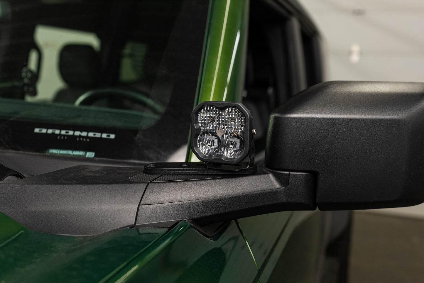 SPV Parts 2021-2025 Ford Bronco Slotted A-Pillar/Ditch Light - & Accessory Modular Mounting Brackets (All Trims Including Everglades)