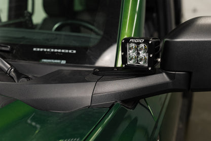 SPV Parts 2021-2025 Ford Bronco Slotted A-Pillar/Ditch Light - & Accessory Modular Mounting Brackets (All Trims Including Everglades)