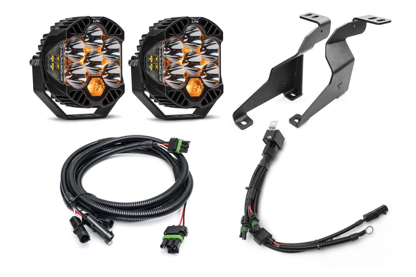 SPV Parts LP6 Baja Designs -  A - Pillar (Ditch) Light Kit for Ford 2021+ F-150 Raptor