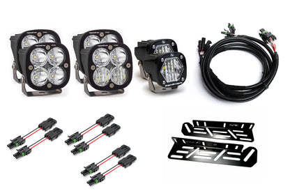 SPV Parts 2021-2025 Ford Raptor Baja Designs S1/Squadron Sport. PRO, SAE, Unlimited Triple Fog Light Kit