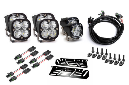 SPV Parts 2021-2025 Ford Raptor Baja Designs S1/Squadron Sport. PRO, SAE, Unlimited Triple Fog Light Kit