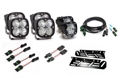 SPV Parts 2021-2025 Ford Raptor Baja Designs S1/Squadron Sport. PRO, SAE, Unlimited Triple Fog Light Kit