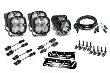 SPV Parts 2021-2025 Ford Raptor Baja Designs S1/Squadron Sport. PRO, SAE, Unlimited Triple Fog Light Kit