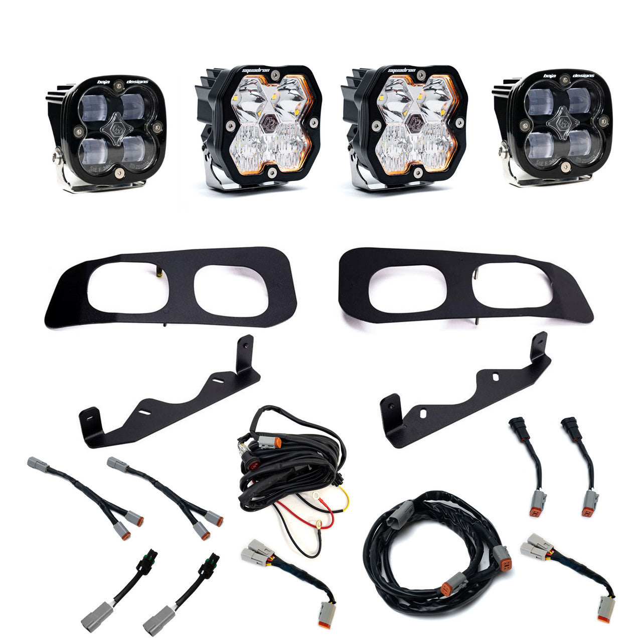 Squadron 2.0 Sport or Pro Squadron SAE Dual Fog Pocket Light Kit - Ford 2023-26 F-250350 Super Duty