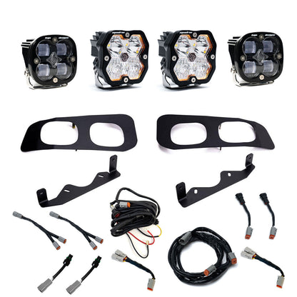 Squadron 2.0 Sport or Pro Squadron SAE Dual Fog Pocket Light Kit - Ford 2023-26 F-250350 Super Duty