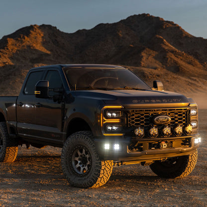 Squadron 2.0 Sport or Pro Dual Fog Pocket Light Kit - Ford 2023-26 F-250350 Super Duty