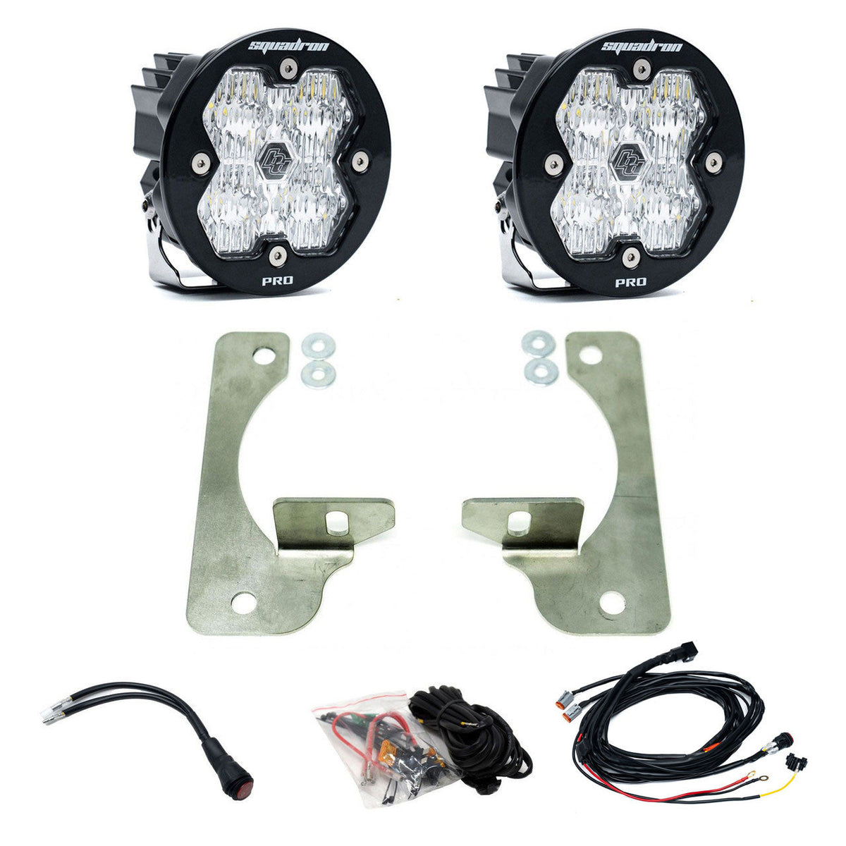 Squadron-R 2.0 Pro Fog Pocket Light Kit - Jeep 2018-26 Wrangler JL; 2020-26 Gladiator JT; Note w OE Rubicon Bumper