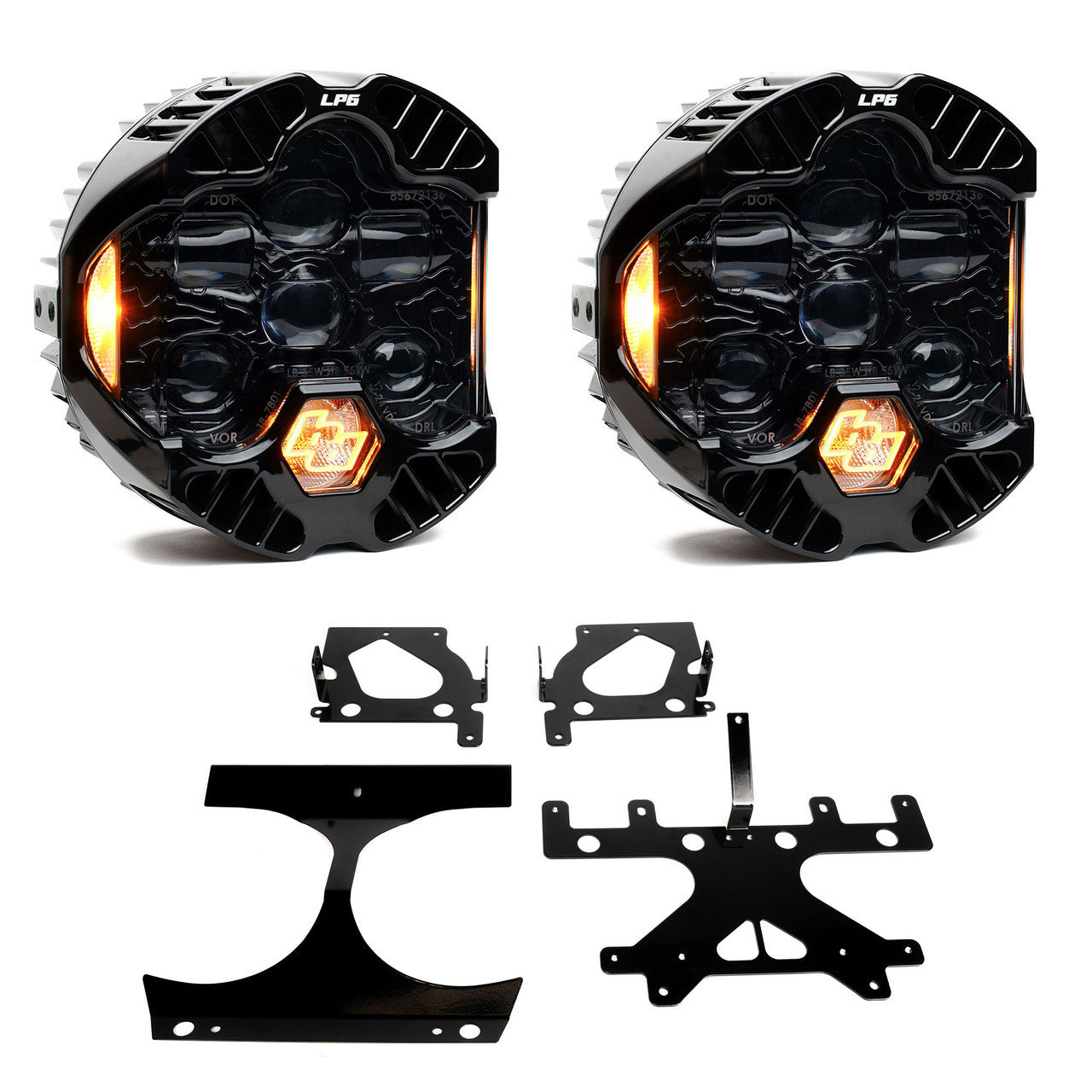 Baja Designs - DOT LP6 LED Headlight Kit - 2015-2024 Harley Davidson Road Glide