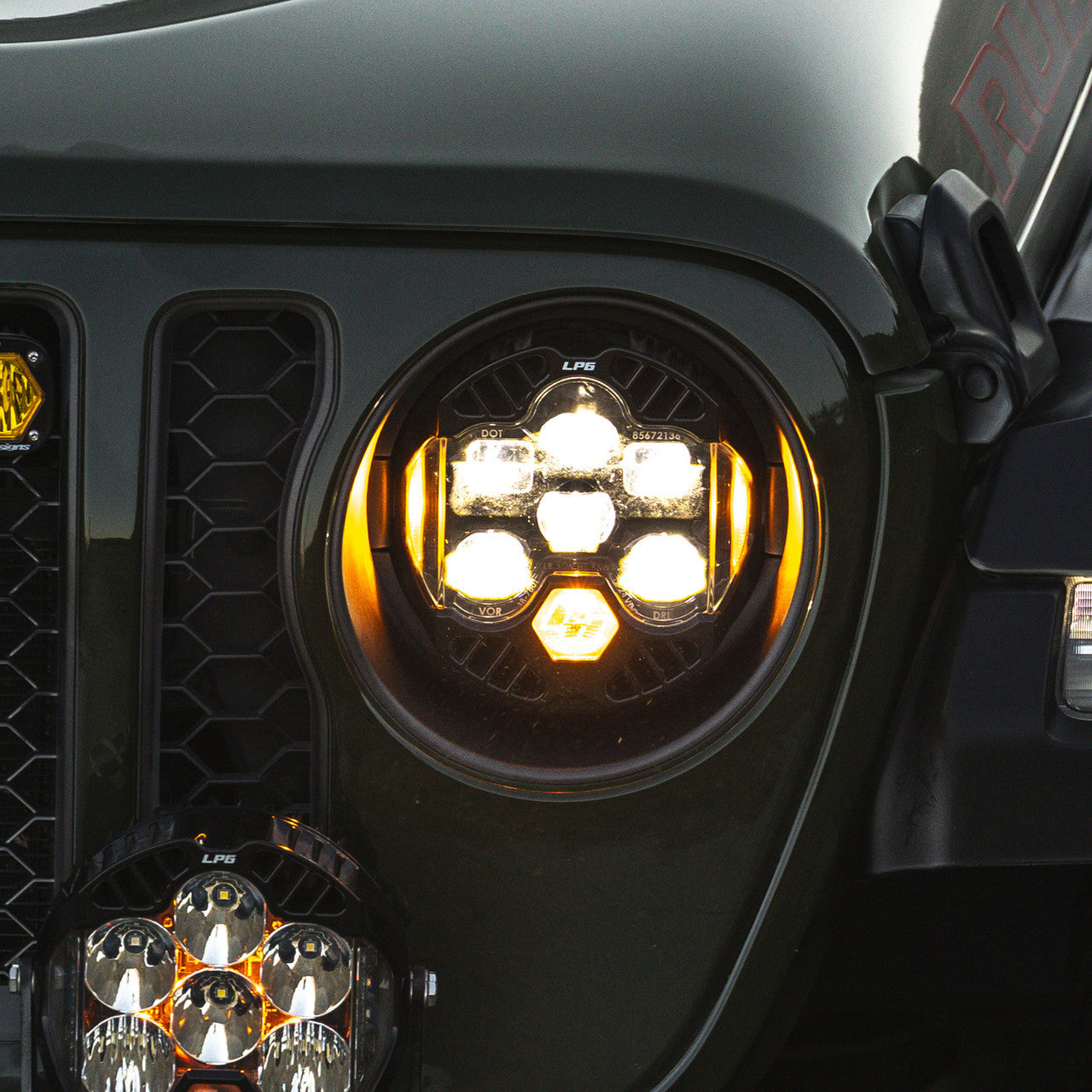 Baja Designs - DOT LP6 LED Headlight Kit - Jeep 2018-2025 Wrangler JL; 2020-2025 Gladiator JT; NOTE wHalogen Headlights