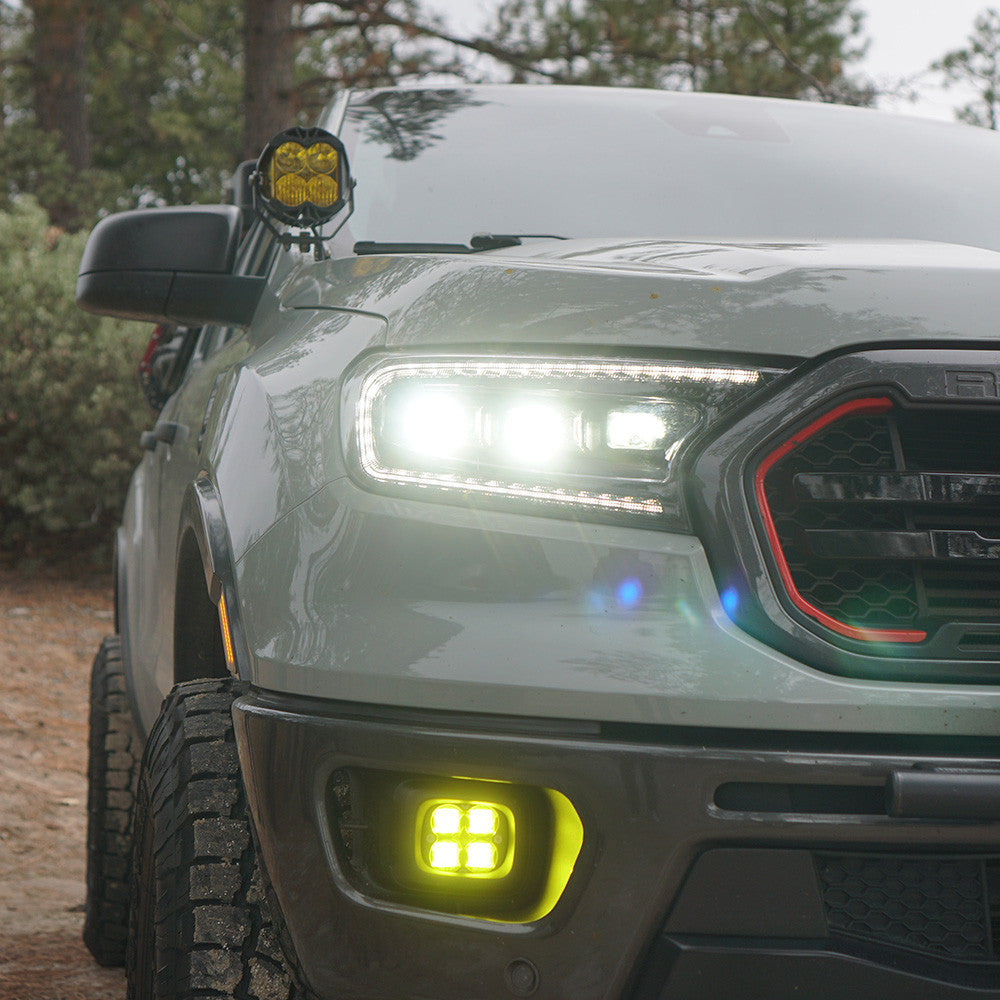 Baja Designs Ford, Ranger (19-On) / Bronco Plastic Bumper (21-On), Fog Pocket Kits