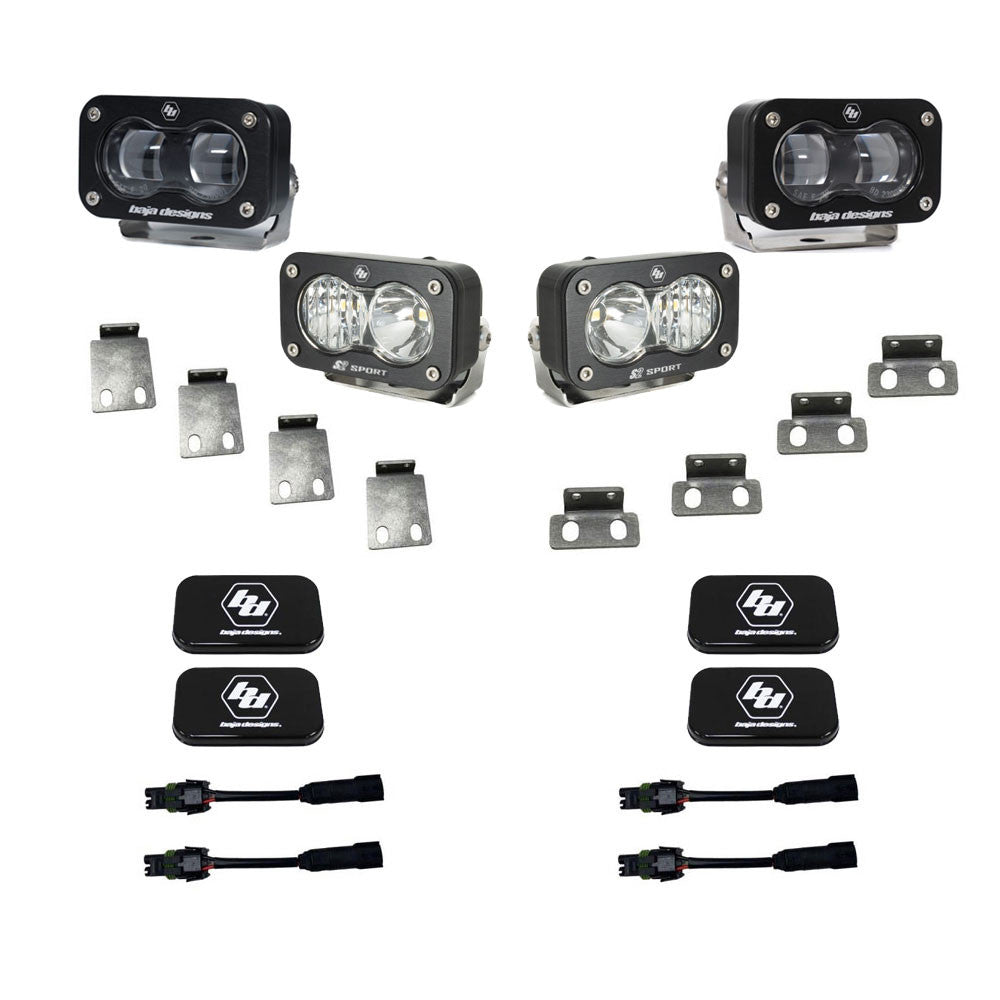 21-23 Ford F-150 Raptor; 22-23 Bronco Raptor S2 SAE Fog Pocket Kit - Baja Designs