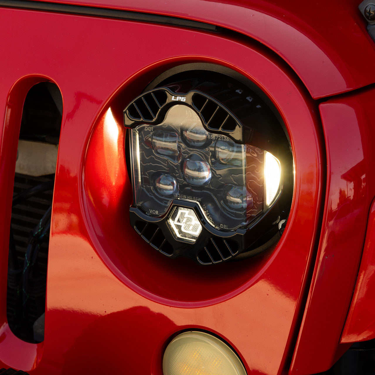 Baja Designs - DOT LP6 Headlight Kit Clear/Amber DRL - 2007-2018 Jeep JK