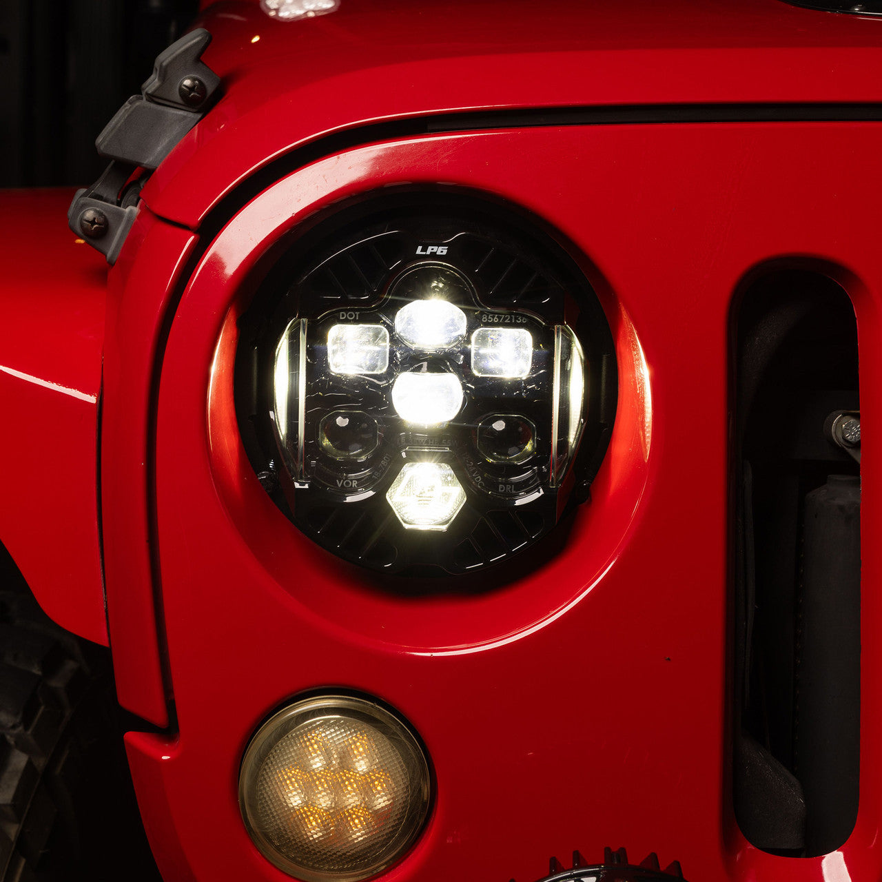 Baja Designs - DOT LP6 Headlight Kit Clear/Amber DRL - 2007-2018 Jeep JK