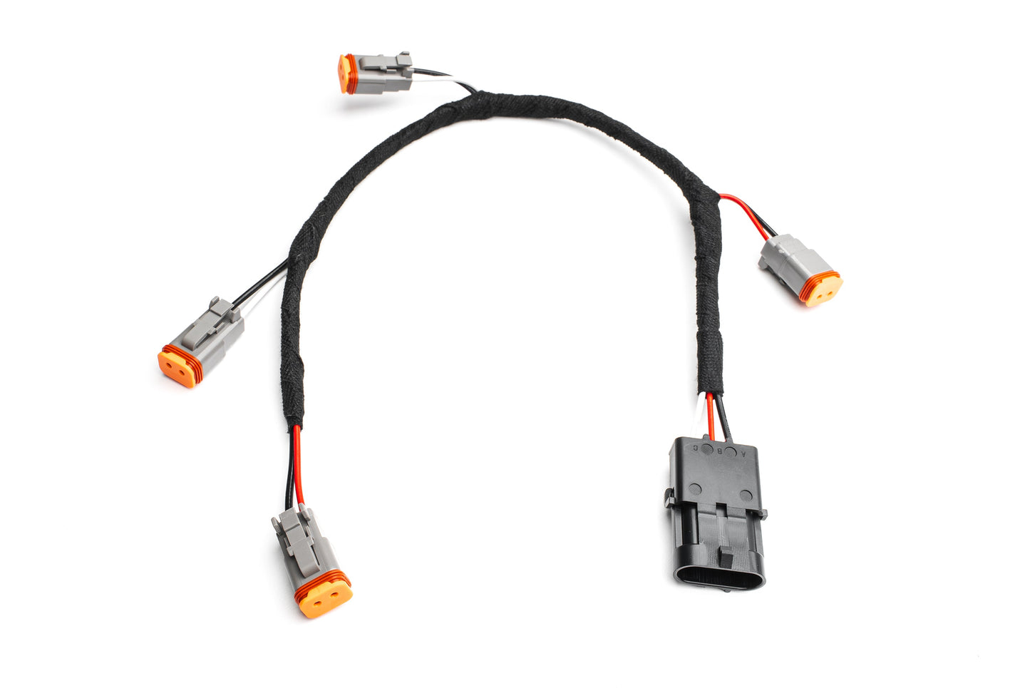 4X 2 Pole DT Connector Harness CROSSOVER Splitter add on - SPV Harness System (Works with MANY vehicles, See Details) (Copy)