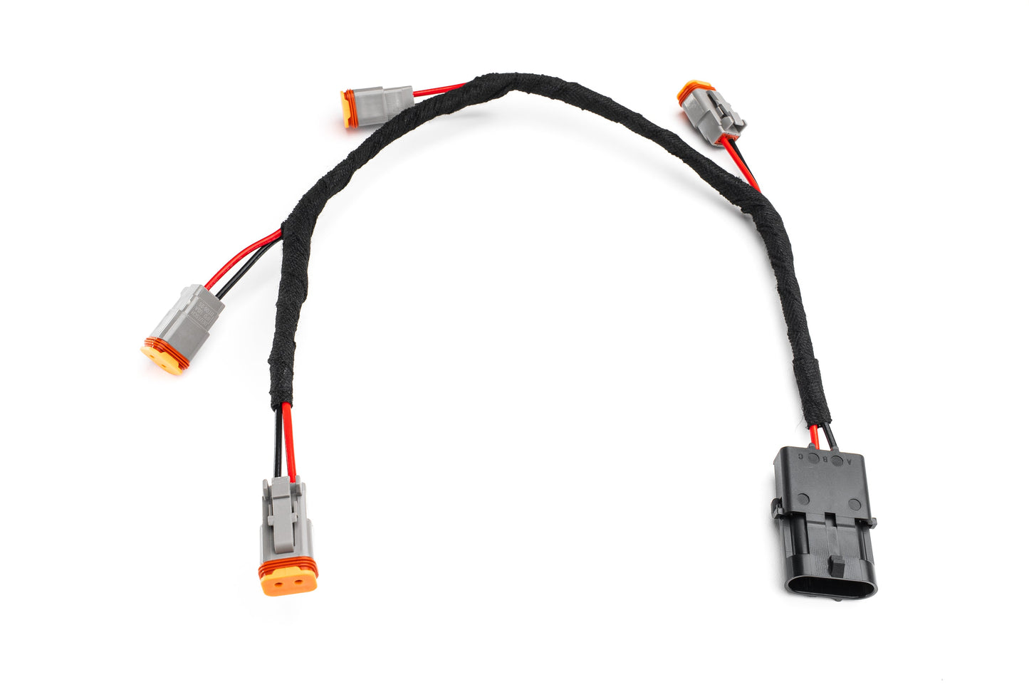 4X 2 Pole DT Connector Harness Splitter add on - SPV Harness System (Works with MANY vehicles, See Details)