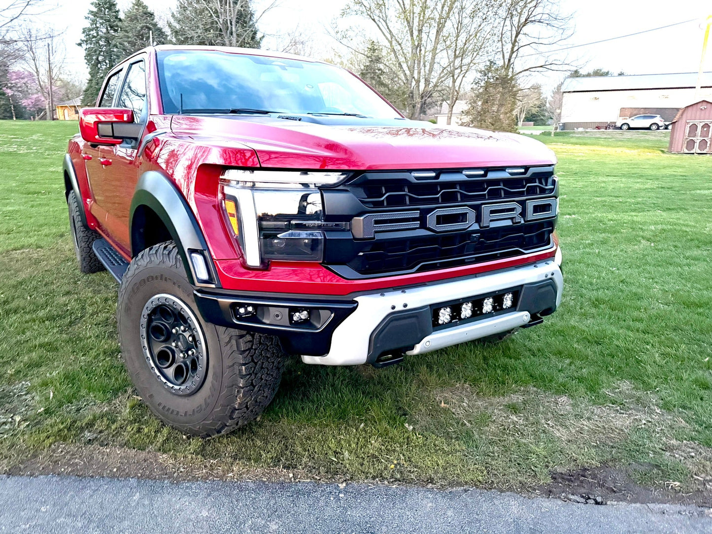 NEW SPV Parts 2021-2026 Ford F-150 Raptor BUMPER Grille Baja Designs Squadron 2.0 Light Kit (RGBW Backlight) (Works with BOTH Bumpers)