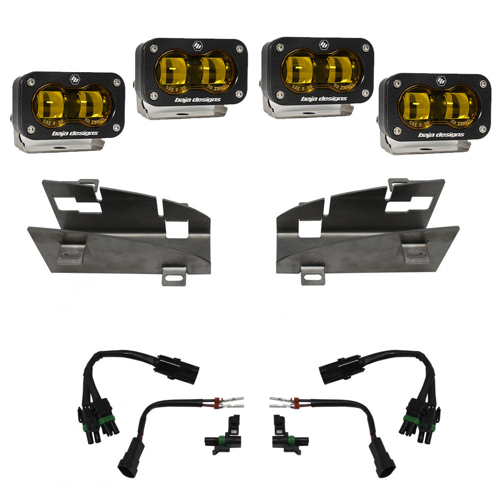 Dodge/Ram Dual S2 SAE Fog Pocket Light Kit - Ram 2019-22 1500 Rebel; 2021-22 1500 TRX