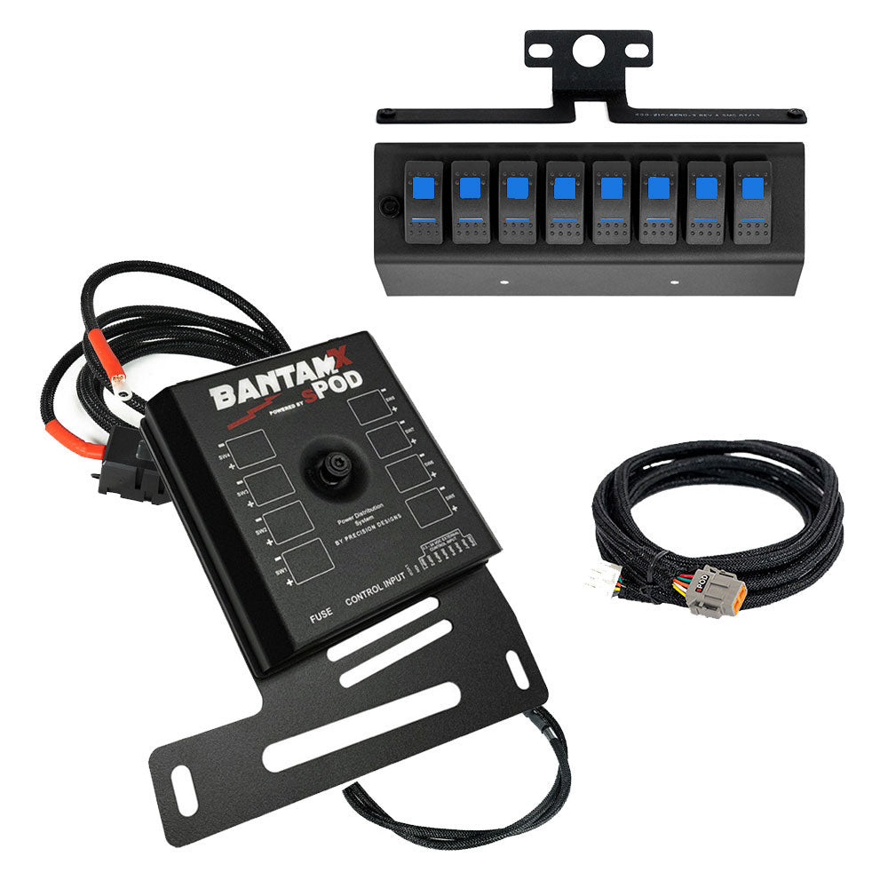 sPod BantamX w LED Switch Panel - Jeep 2007-2008 Wrangler JK