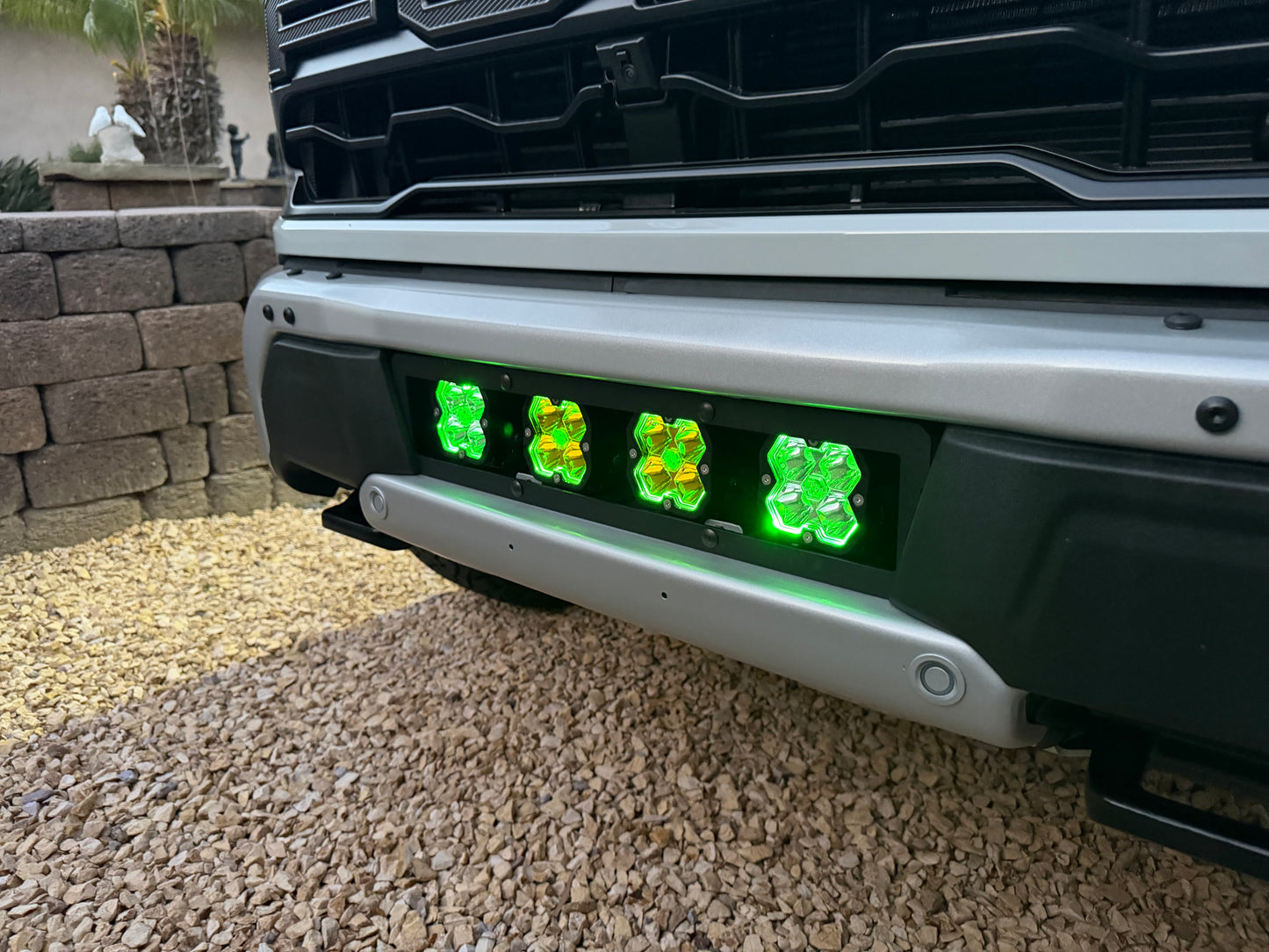 NEW SPV Parts 2021-2026 Ford F-150 Raptor BUMPER Grille Baja Designs Squadron 2.0 Light Kit (RGBW Backlight) (Works with BOTH Bumpers)