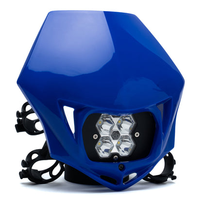 Motorcycle Headlight A/C or D/C LED Squadron 2.0 Sport Kit w/Shell (Race Light) - Universal