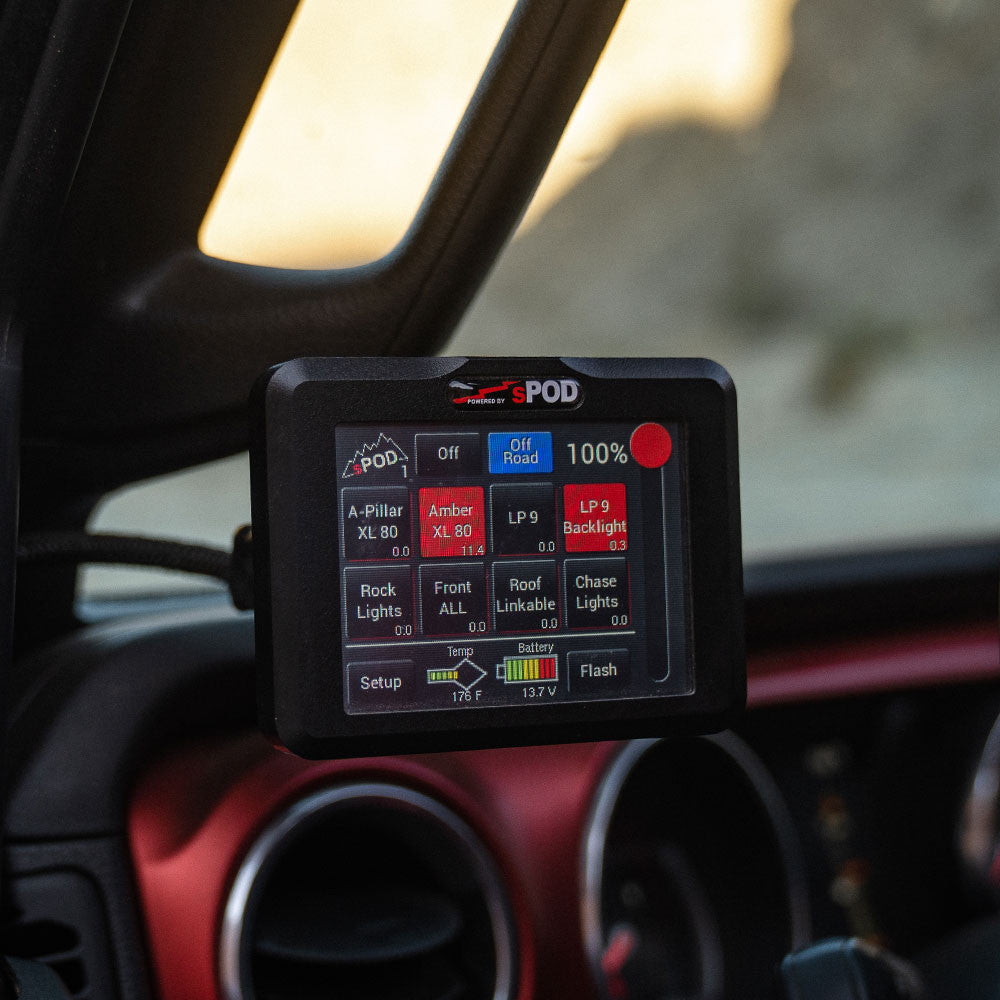 sPod BantamX Touchscreen - Jeep JL/JT