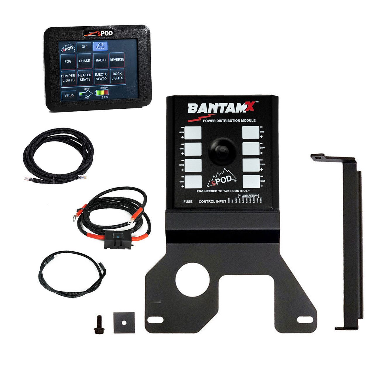 sPod BantamX Touchscreen - Jeep JL V8
