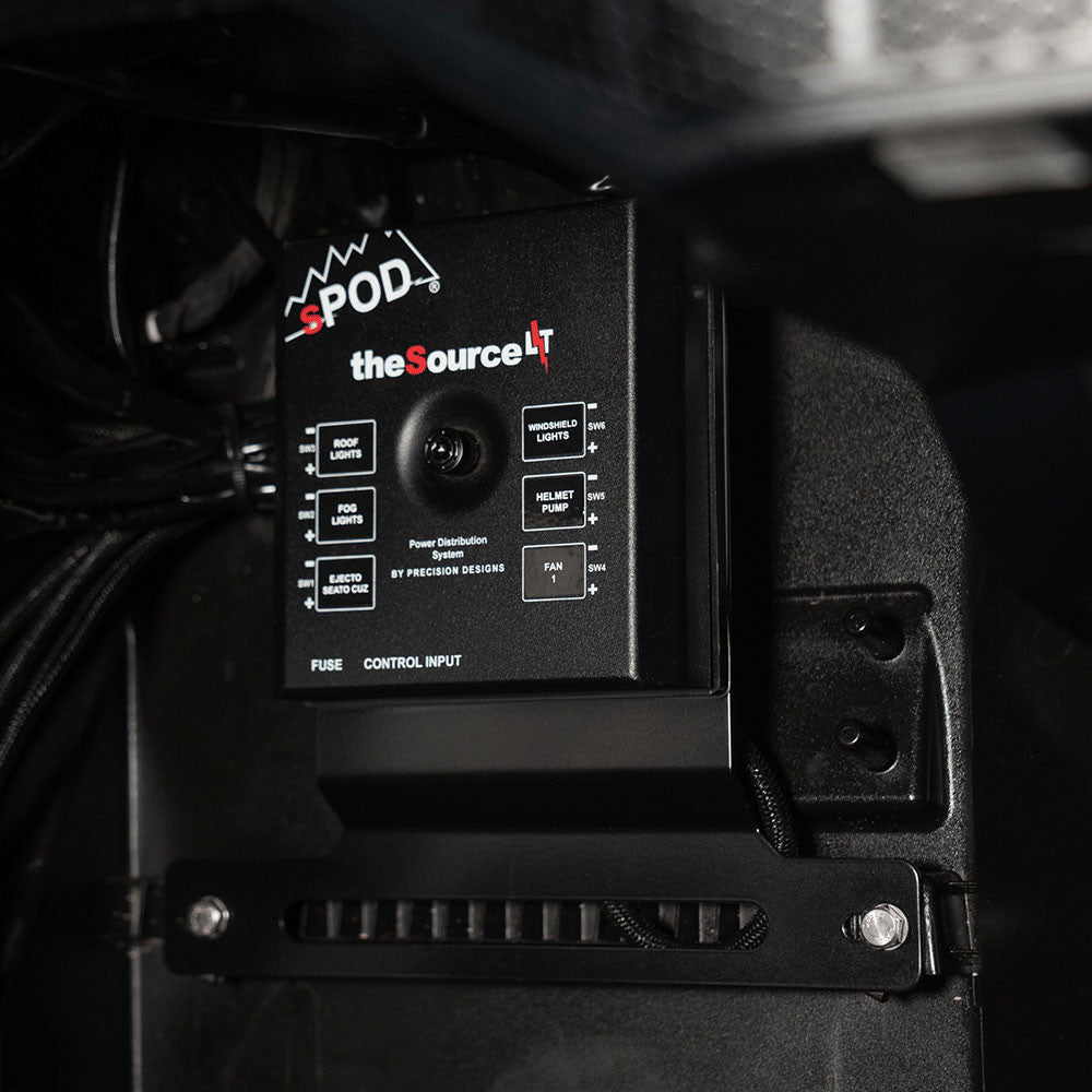 sPod SourceLTMini6 Steering Wheel Mount Kit - Polaris RZR Turbo R 2020-2024, Pro R 2022-2025, Pro S 2025, Pro XP 2020-2025
