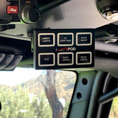 sPod SourceLT Mini6 - Jeep 2007-2018 Wrangler JK