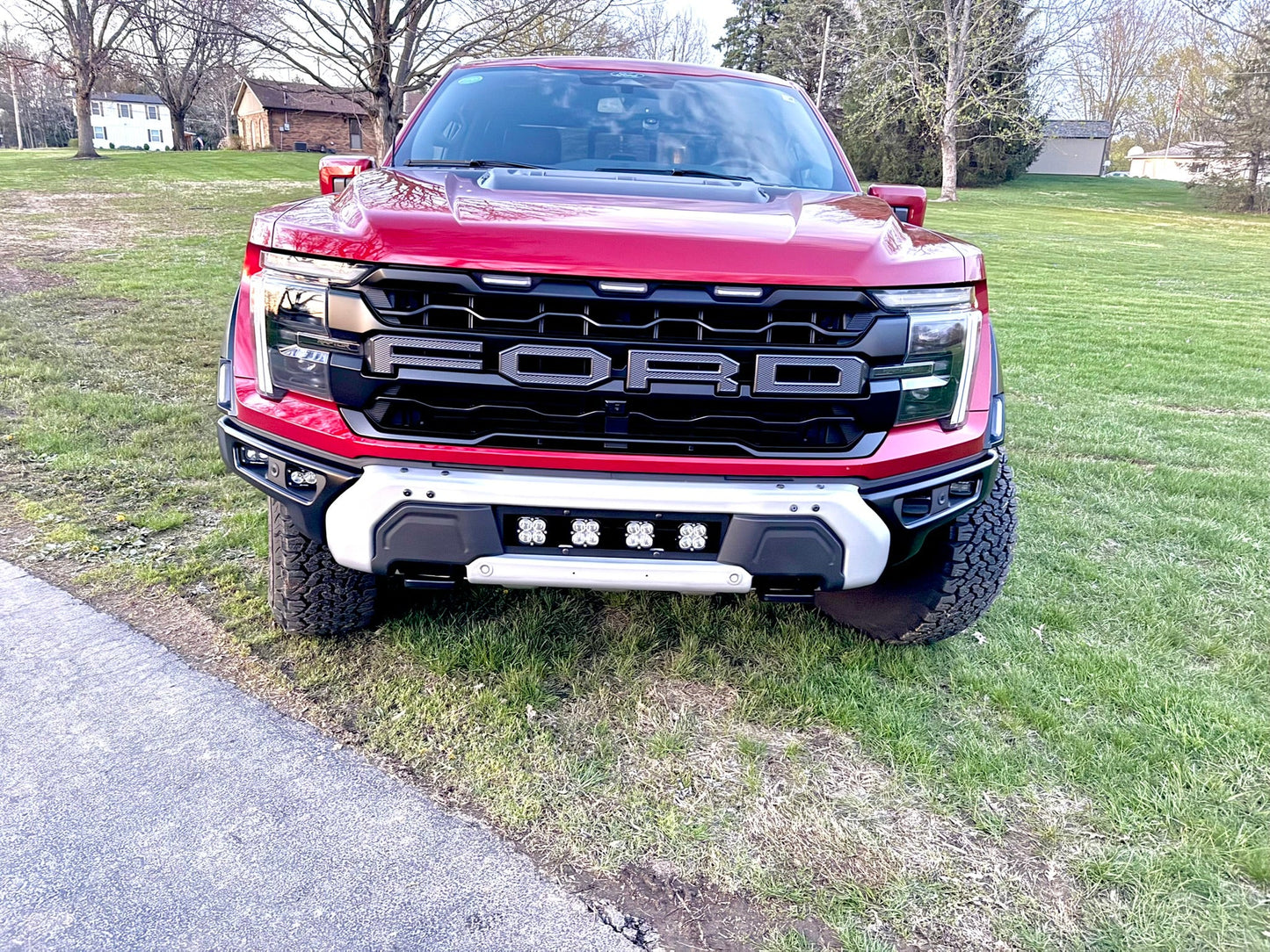 NEW SPV Parts 2021-2026 Ford F-150 Raptor BUMPER Grille Baja Designs Squadron 2.0 Light Kit (RGBW Backlight) (Works with BOTH Bumpers)