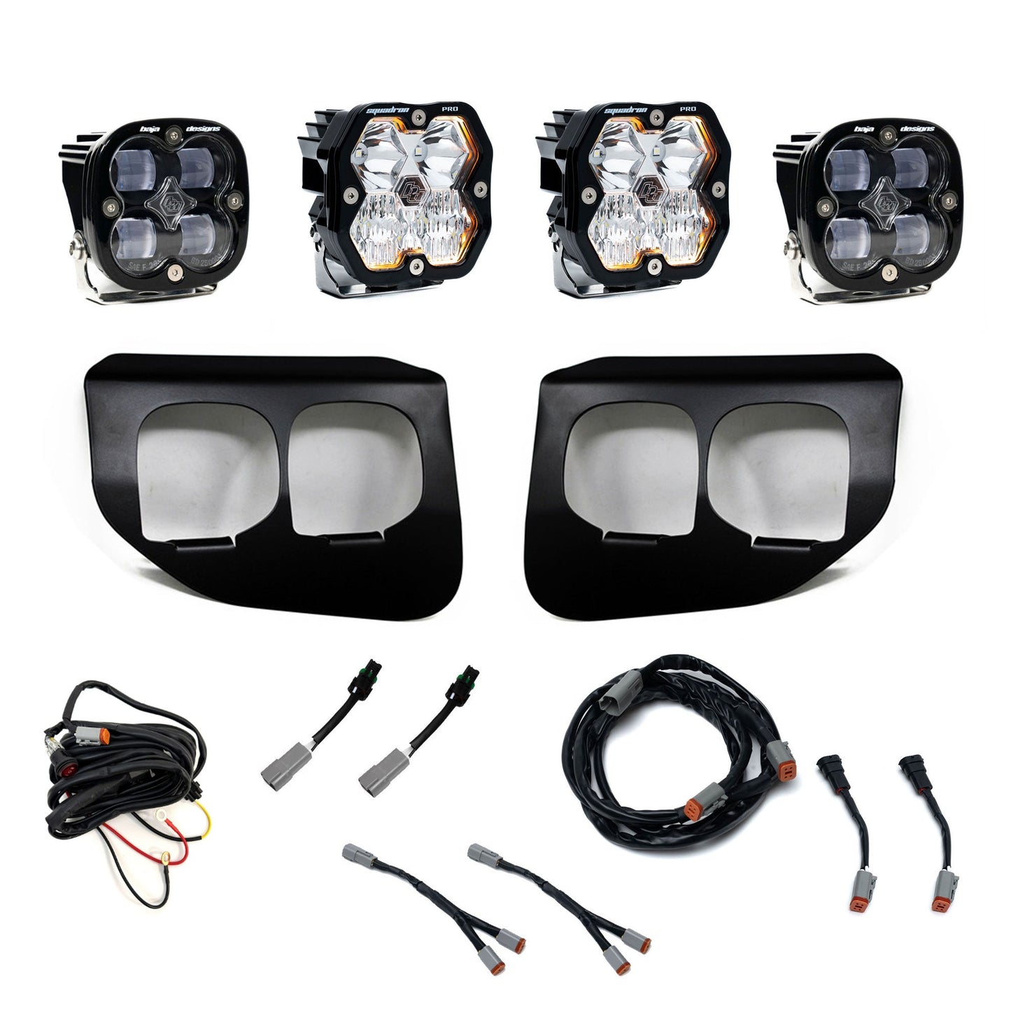 Squadron 2.0 Sport or Pro Squadron SAE Dual Fog Pocket Light Kit - Ford 2020-22 F-250/350 Super Duty