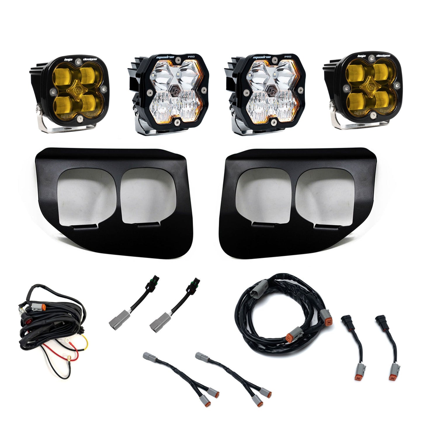 Squadron 2.0 Sport or Pro Squadron SAE Dual Fog Pocket Light Kit - Ford 2020-22 F-250/350 Super Duty