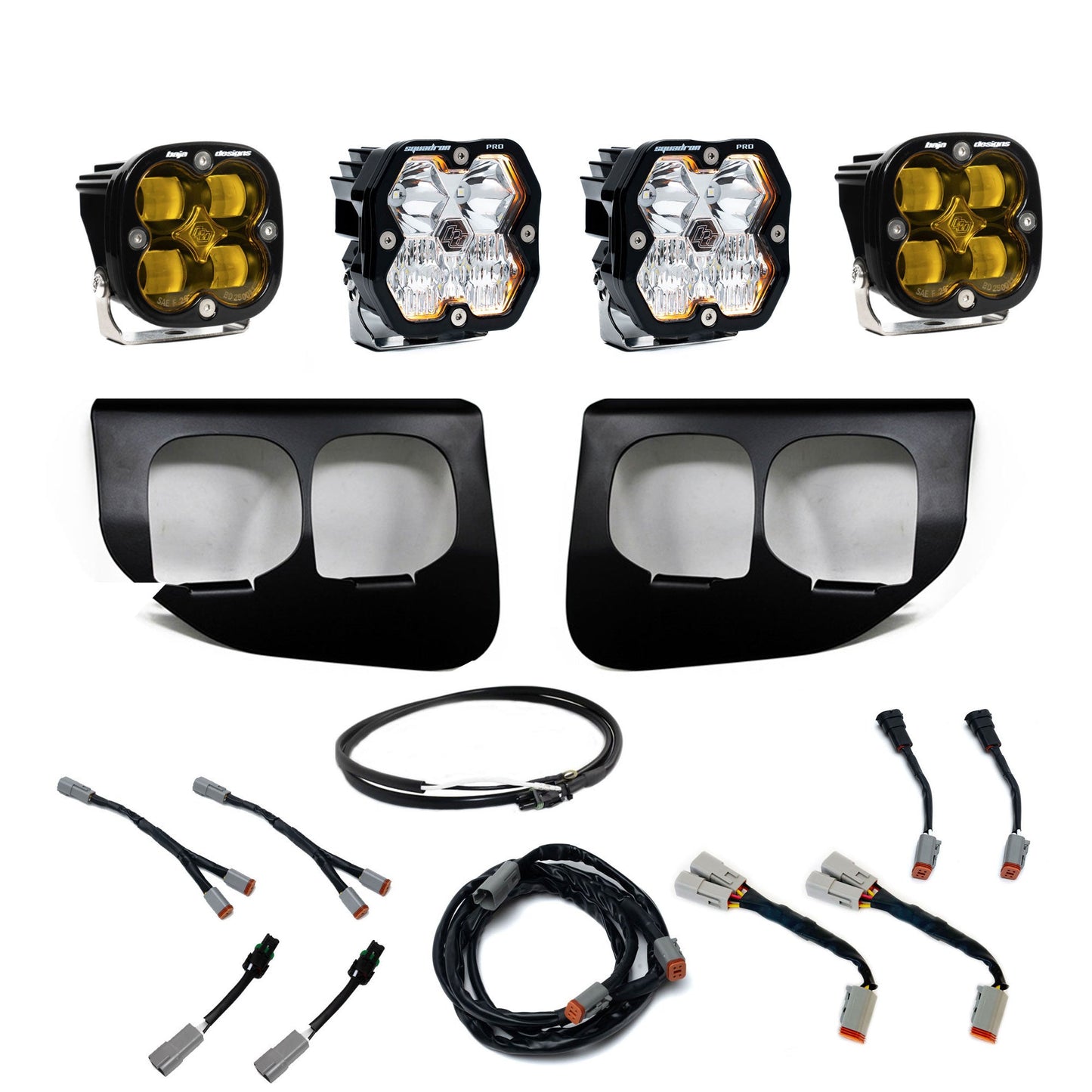 Squadron 2.0 Sport or Pro Squadron SAE Dual Fog Pocket Light Kit - Ford 2020-22 F-250/350 Super Duty