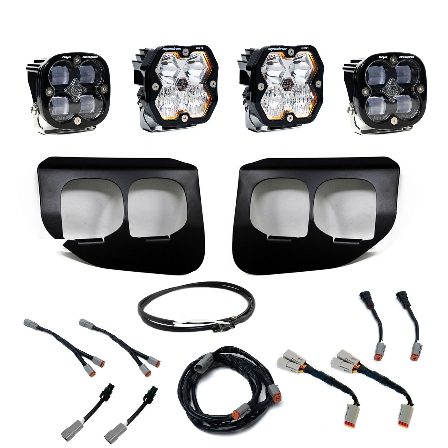 Squadron 2.0 Sport or Pro Squadron SAE Dual Fog Pocket Light Kit - Ford 2020-22 F-250/350 Super Duty
