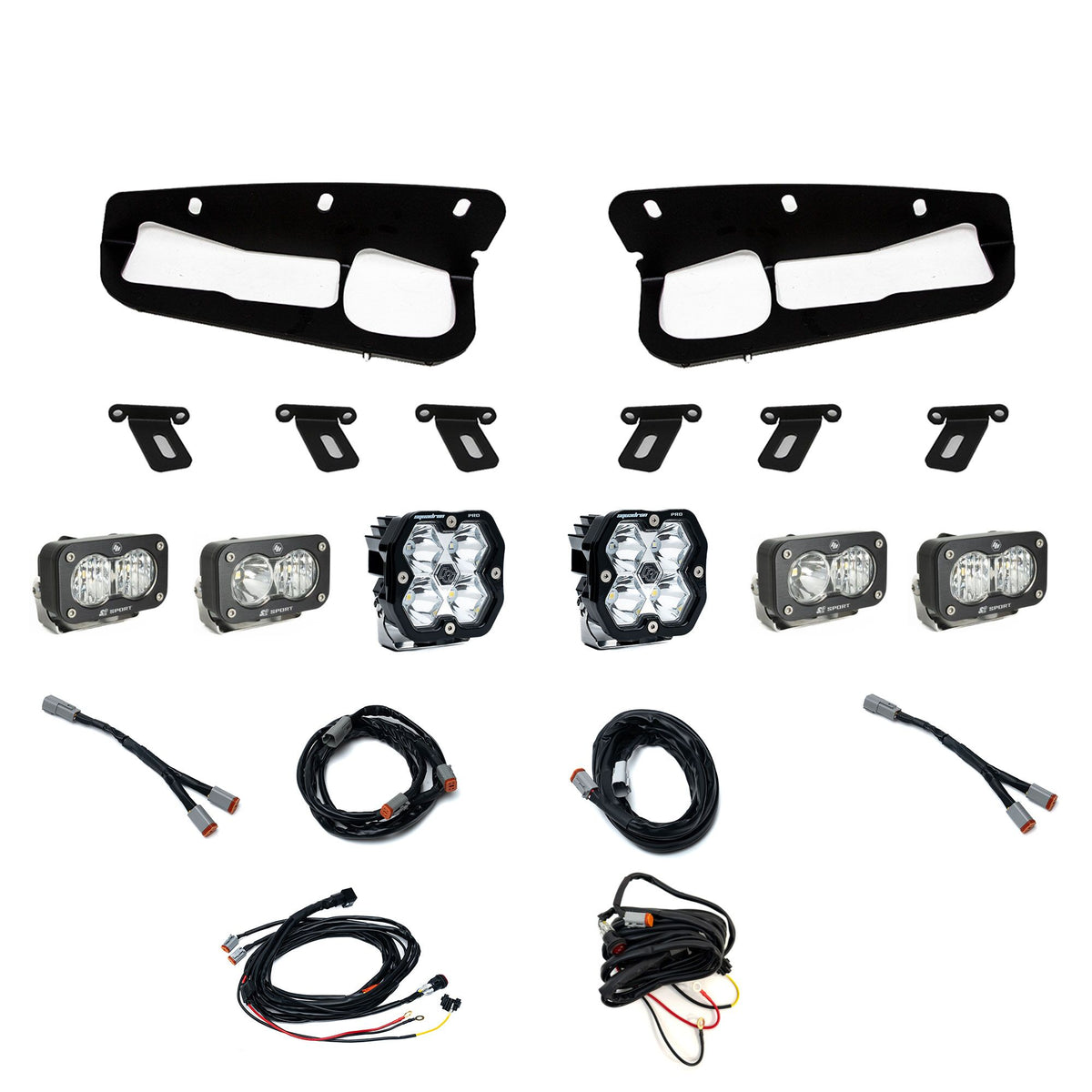 Squadron 2.0 Pro Dual S2 Sport Fog Pocket Light Kit - Ford 2021-26 Bronco; 2022-24 Bronco Raptor; Note w Steel Bumper
