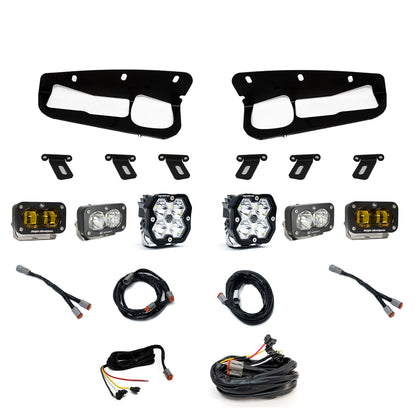 Squadron 2.0 Sport / S2 Sport / S2 SAE Sportman Fog Pocket Light Kit - Ford 2021-26 Bronco; 2022-24 Bronco Raptor; Note w Steel Bumper