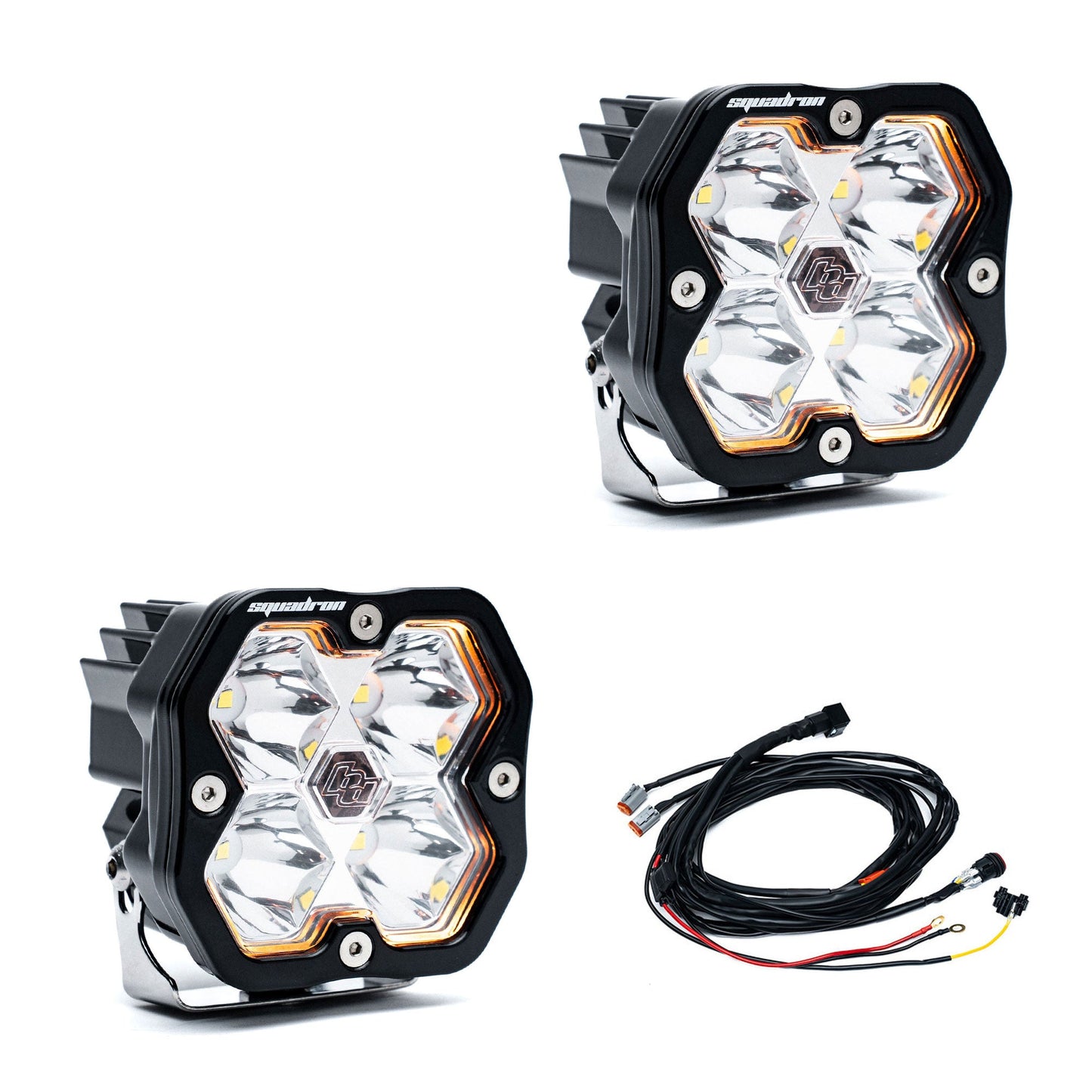 Baja Designs Squadron 2.0 Sport LED Pods (Sold in Pairs) (RGBW Backlit)