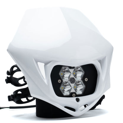 Motorcycle Headlight A/C or D/C LED Squadron 2.0 Sport Kit w/Shell (Race Light) - Universal