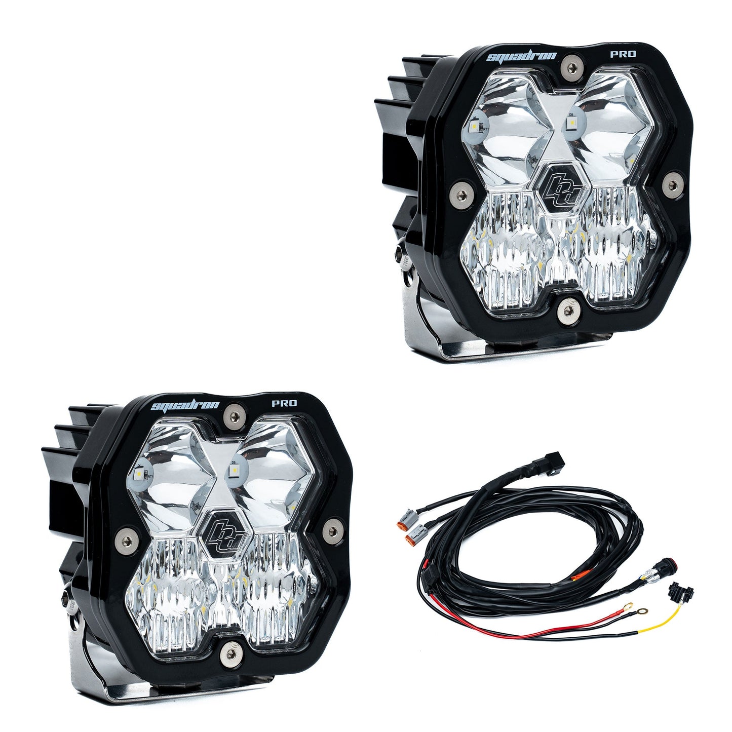 Baja Designs Squadron 2.0 Pro LED Pods (Sold in Pairs) (RGBW Backlit)