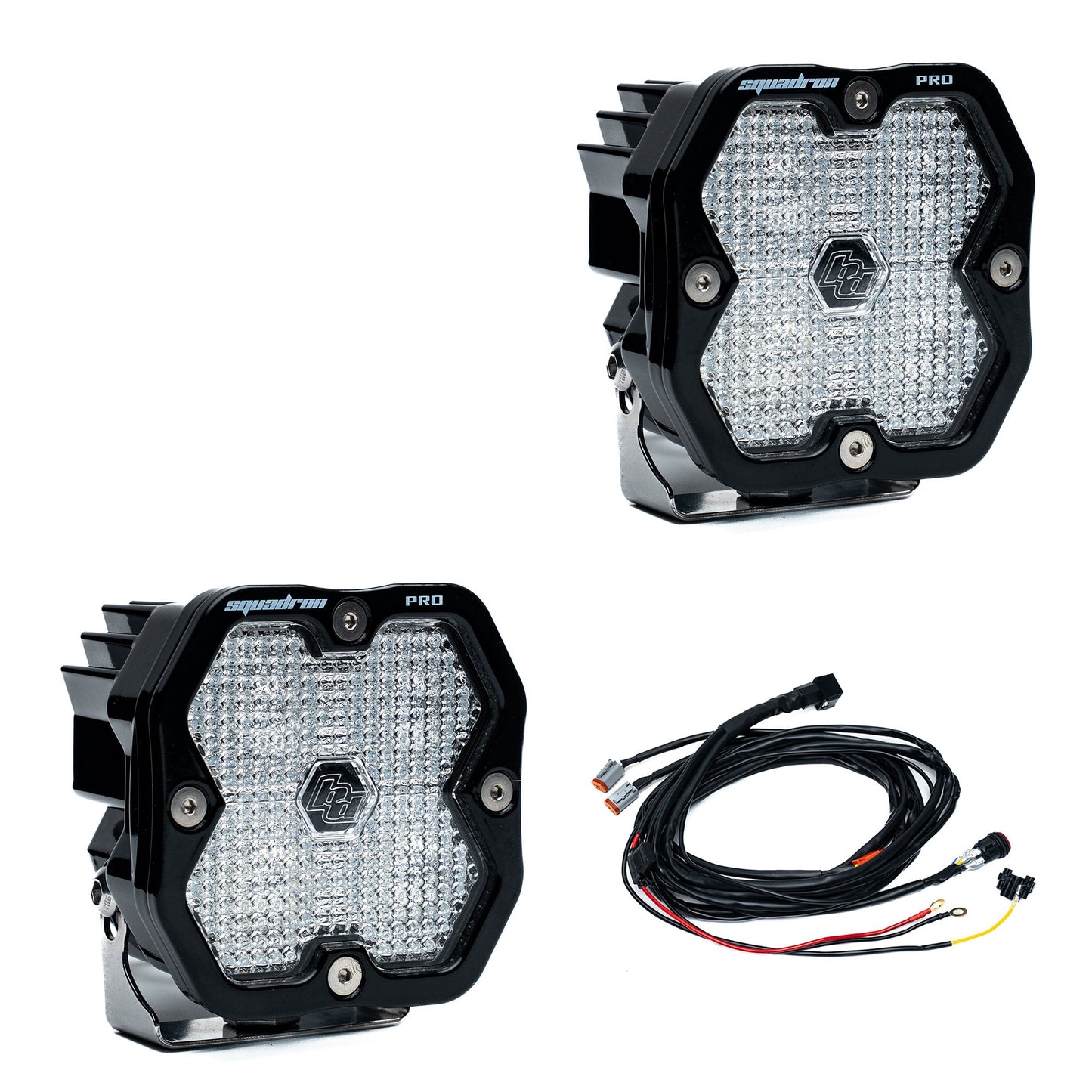 Baja Designs Squadron 2.0 Pro LED Pods (Sold in Pairs) (RGBW Backlit)
