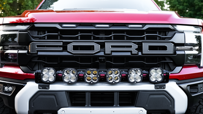 2024+ Gen 3 Ford Raptor MODULAR BUMPER Baja Designs LINKABLE 6X Bumper Light Bar Kit by SPV Parts